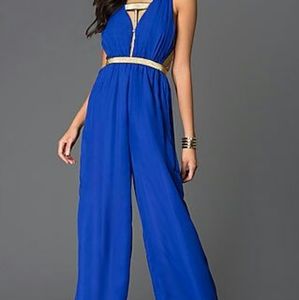 Blue Evening Jumpsuit New